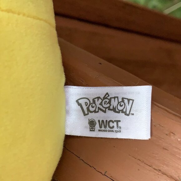 Pokemon Pikachu Plush 18" Tall Toy Stuffed Animal Red Cheeks Tongue Out Yellow - Picture 8 of 14